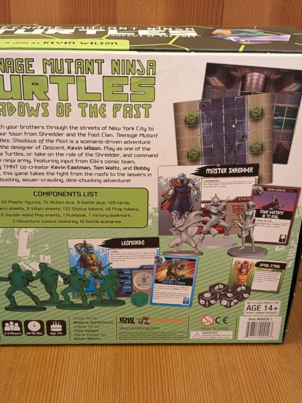 Teenage Mutant Ninja Turtles: Shadows Of The Past Board Game IDW Games ***READ**